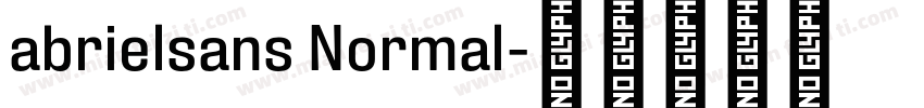 abrielsans Normal字体转换